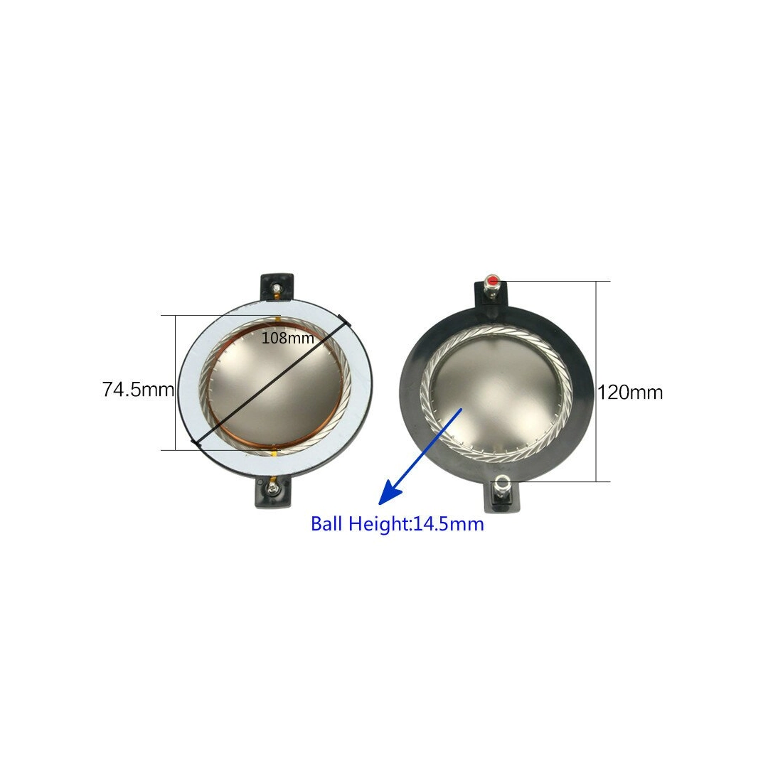Ремкомплект для B&C DE800, Діафрагма VC 74,5 мм 8Ohm JB44330 Ремкомплект для B&C DE800, Діафрагма VC 74,5 мм 8Ohm JB44330