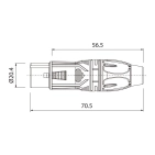 Роз'єм ROXTONE RX3F-NT XLR 3-pin female Роз'єм ROXTONE RX3F-NT XLR 3-pin female