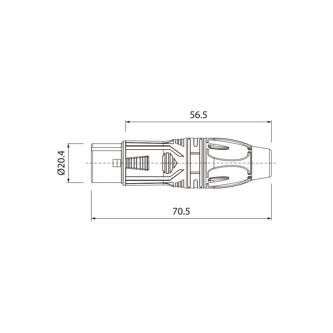 Роз'єм ROXTONE RX3F-NT XLR 3-pin female Роз'єм ROXTONE RX3F-NT XLR 3-pin female