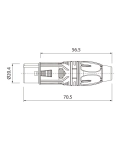 Роз'єм ROXTONE RX3F-NT XLR 3-pin female