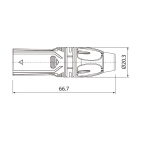 Роз'єм ROXTONE RX3M-NT XLR 3-pin male Роз'єм ROXTONE RX3M-NT XLR 3-pin male