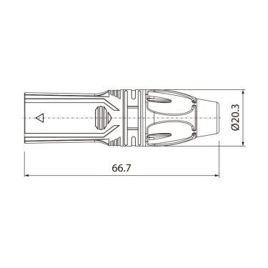 Роз'єм ROXTONE RX3M-NT XLR 3-pin male