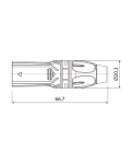 Connector ROXTONE RX3M-NT XLR 3-pin male
