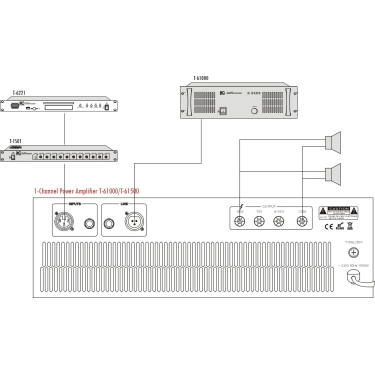 Підсилювач потужності трансляційний ITC T-61500