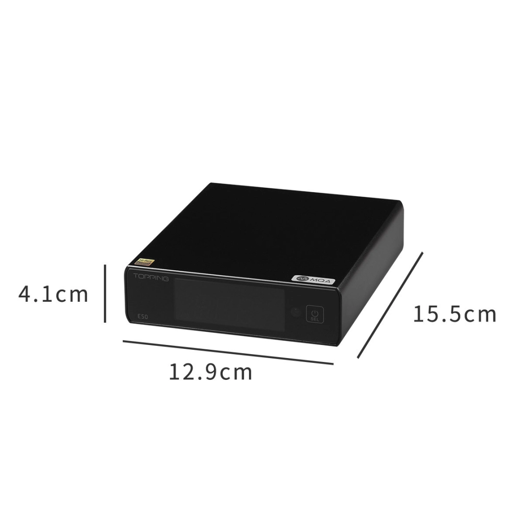 Цифро-аналоговий перетворювач (ЦАП) TOPPING E50 Black Цифро-аналоговий перетворювач (ЦАП) TOPPING E50 Black
