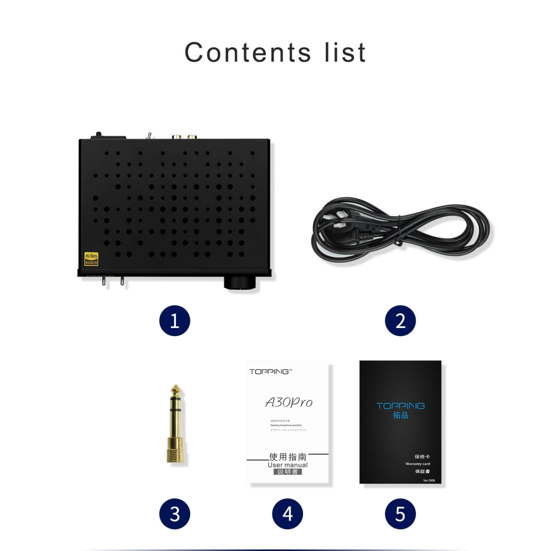 Підсилювач для навушників TOPPING A30 PRO Black Підсилювач для навушників TOPPING A30 PRO Black