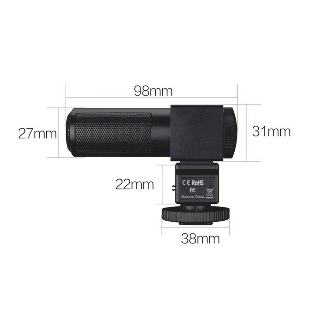 Зовнішній стерео-мікрофон Takstar SGC-698 для відео та цифрових дзеркальних фотокамер