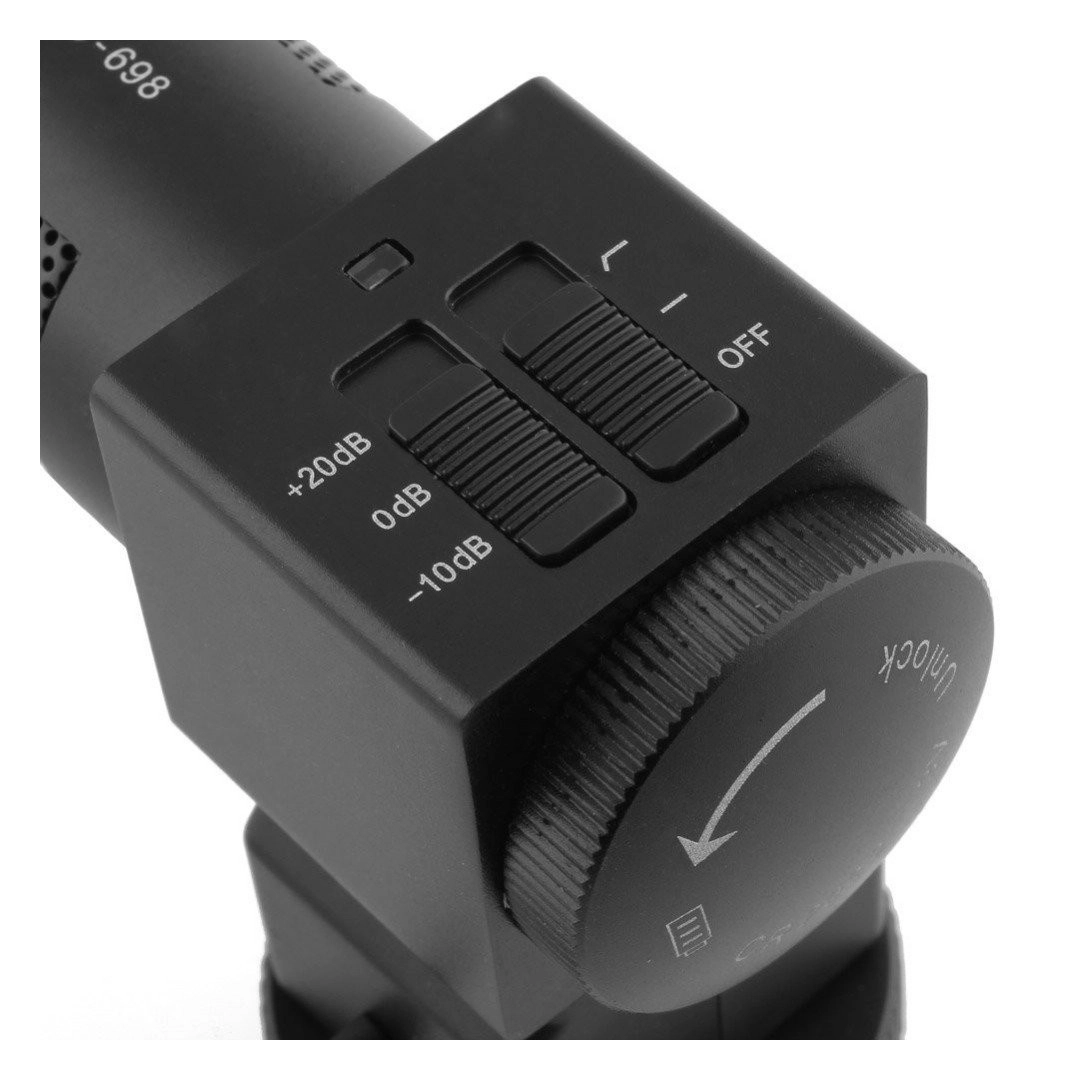 Зовнішній стерео-мікрофон Takstar SGC-698 для відео та цифрових дзеркальних фотокамер