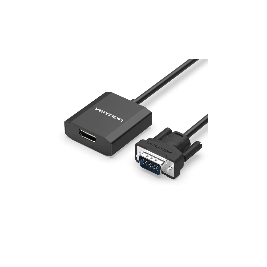 Перехідник Vention VGA-HDMI, 0.15 m, зі звуком та живленням (ACEB0)