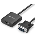 Перехідник Vention VGA-HDMI, 0.15 m, зі звуком та живленням (ACEB0)