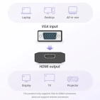 Перехідник Vention VGA-HDMI, 0.15 m, зі звуком та живленням (ACEB0) Перехідник Vention VGA-HDMI, 0.15 m, зі звуком та живленням (ACEB0)