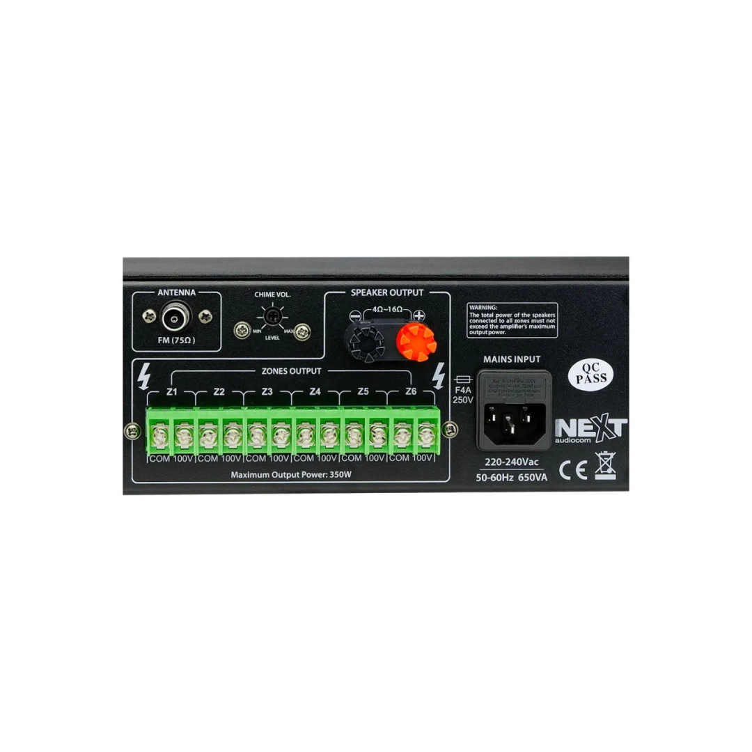 Мікшерний підсилювач NEXT Audiocom MX350 Мікшерний підсилювач NEXT Audiocom MX350