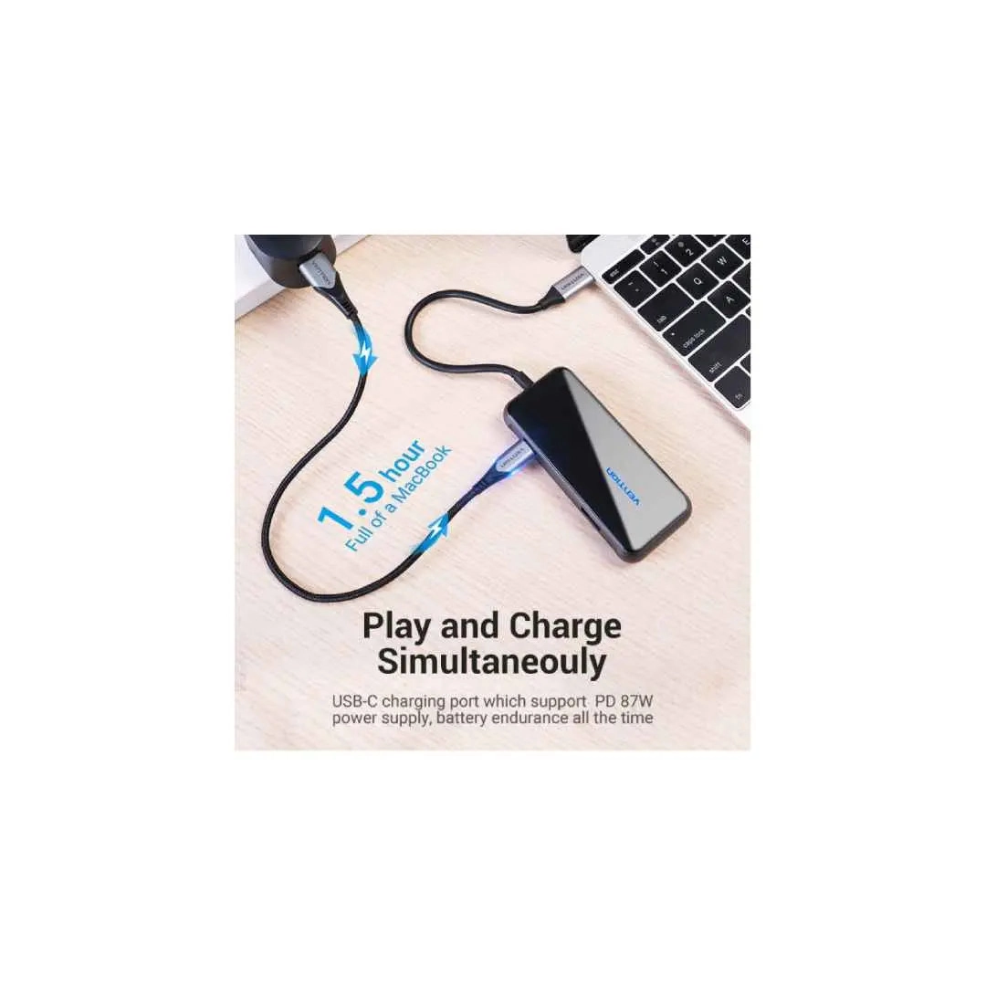 USB-хаб Vention 5 в 1 Type-C-USB-PD 4USB 3.0 87W 4K 30Hz 0.15m Black (TFDHB) USB-хаб Vention 5 в 1 Type-C-USB-PD 4USB 3.0 87W 4K 30Hz 0.15m Black (TFDHB)
