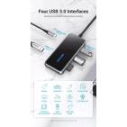 USB-хаб Vention 5 в 1 Type-C-USB-PD 4USB 3.0 87W 4K 30Hz 0.15m Black (TFDHB) USB-хаб Vention 5 в 1 Type-C-USB-PD 4USB 3.0 87W 4K 30Hz 0.15m Black (TFDHB)