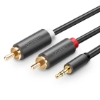 Аудіокабель Ugreen AV102 3.5 mm to 2RCA Audio Cable, 2 m Gray 10510 Аудіокабель Ugreen AV102 3.5 mm to 2RCA Audio Cable, 2 m Gray 10510