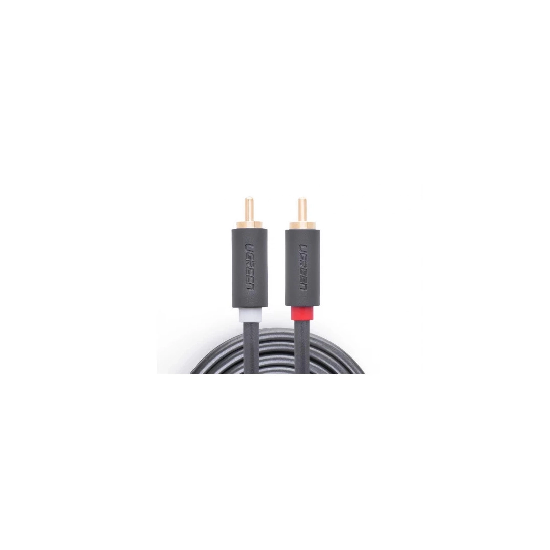 Аудіокабель Ugreen AV104 2RCA to 2RCA Audio Cable, 1 m Black 30747 Аудіокабель Ugreen AV104 2RCA to 2RCA Audio Cable, 1 m Black 30747