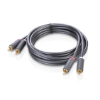 Аудіокабель Ugreen AV104 2RCA to 2RCA Audio Cable, 1.5 m Black 10517 Аудіокабель Ugreen AV104 2RCA to 2RCA Audio Cable, 1.5 m Black 10517