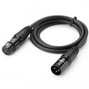 Мікрофонний кабель Ugreen AV130 XLR Male to Female, 3 m Black 20711