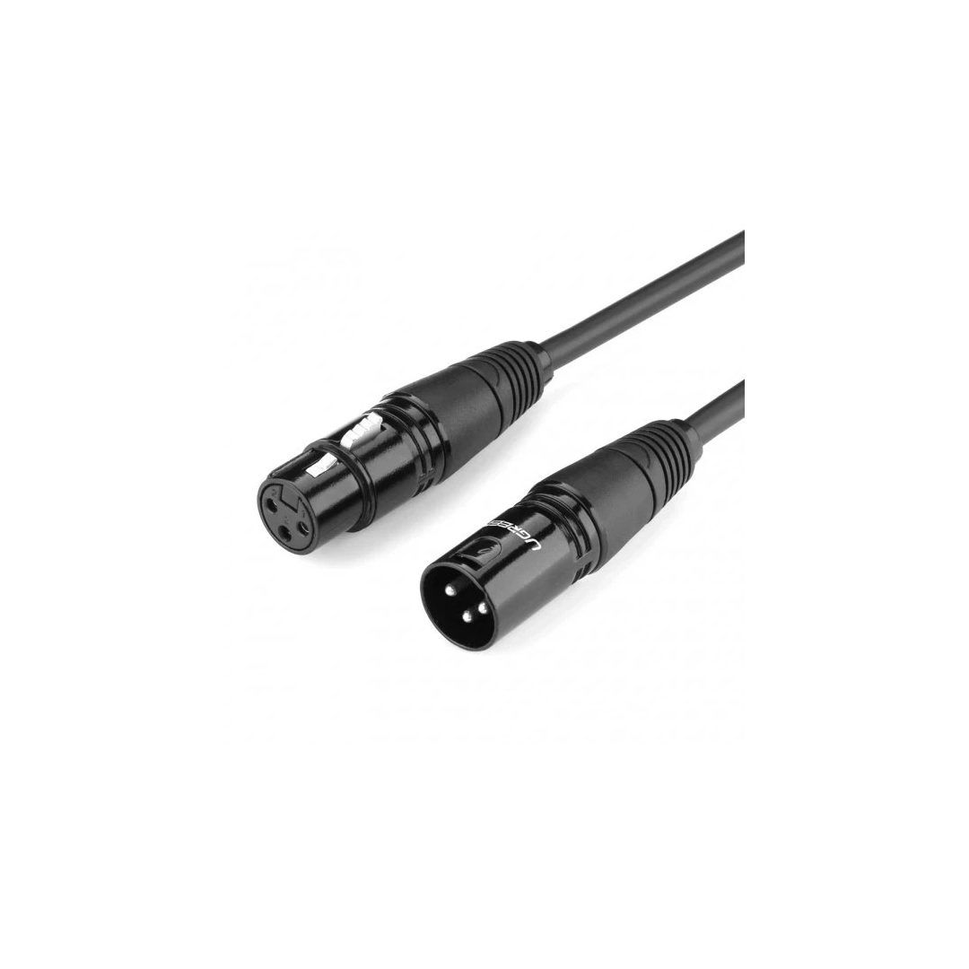Мікрофонний кабель Ugreen AV130 XLR Male to Female, 1 m Black 20708 Мікрофонний кабель Ugreen AV130 XLR Male to Female, 1 m Black 20708