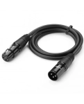 Кабель микрофонный Ugreen AV130 XLR Male to Female, 1 m Black 20708
