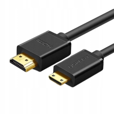 Кабель HDMI Ugreen HD108 miniHDMI to HDMI, 1.5 m, v2.0 UltraHD 4K-3D Black 11167