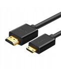 Кабель HDMI Ugreen HD108 miniHDMI to HDMI, 1.5 m, v2.0 UltraHD 4K-3D Black 11167