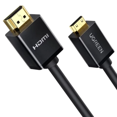 Кабель HDMI Ugreen HD108 miniHDMI to HDMI, 1.5 m, v2.0 UltraHD 4K-3D Black 11167