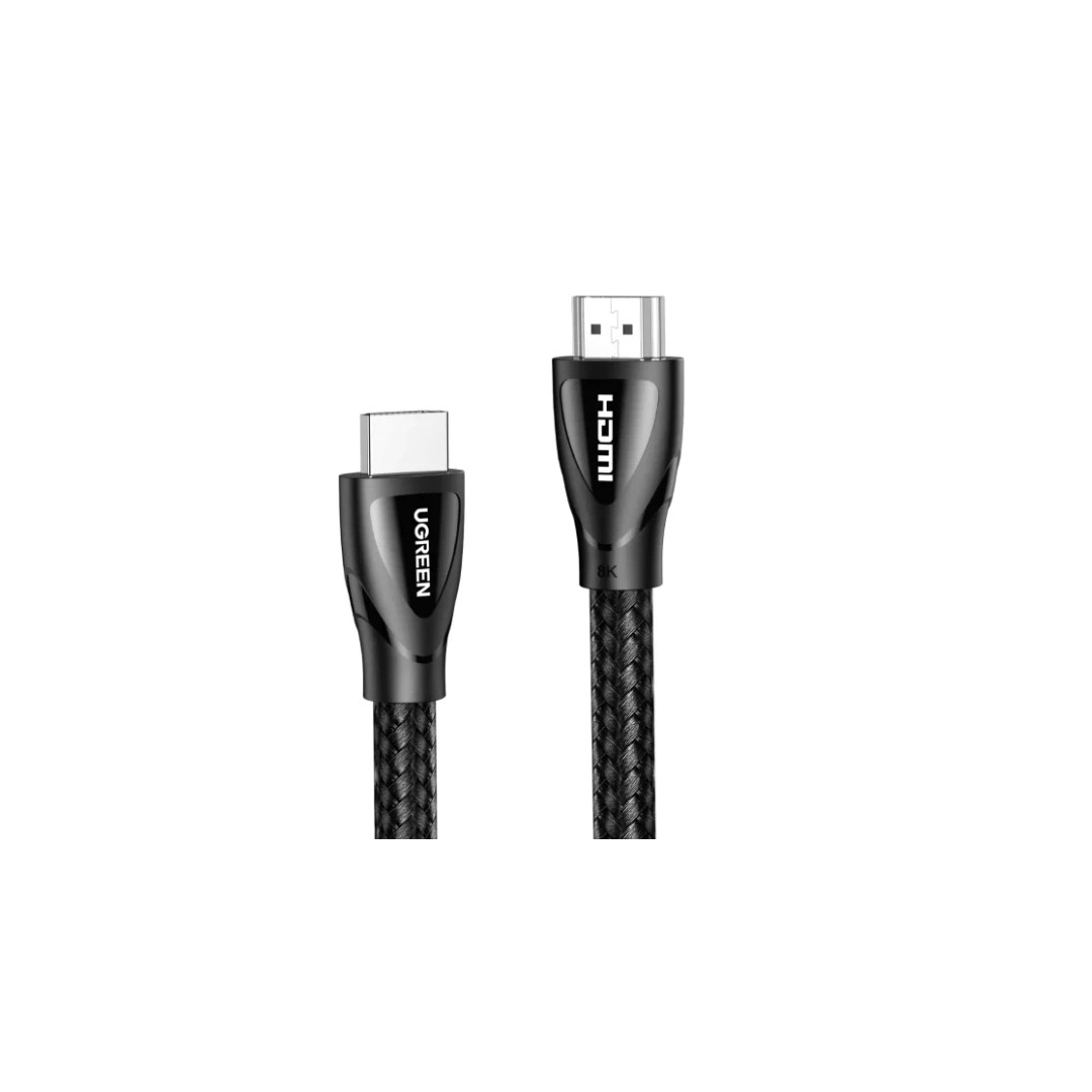 Кабель HDMI Ugreen HD140 HDMI to HDMI, 1.5 m, v2.1 UltraHD 8K-3D Braided Nylon Black 80402 Кабель HDMI Ugreen HD140 HDMI to HDMI, 1.5 m, v2.1 UltraHD 8K-3D Braided Nylon Black 80402
