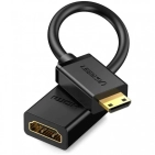 Кабель HDMI Ugreen Mini HDMI До HDMI HDMI Adapter Cable, 22 cm Black 20137 Кабель HDMI Ugreen Mini HDMI До HDMI HDMI Adapter Cable, 22 cm Black 20137