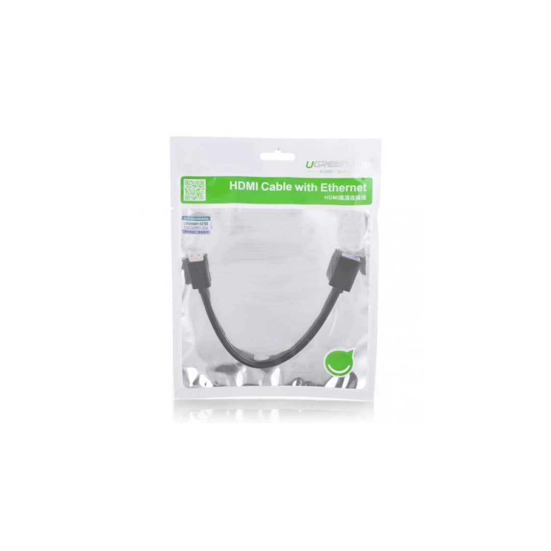 Кабель HDMI Ugreen Mini HDMI До HDMI HDMI Adapter Cable, 22 cm Black 20137