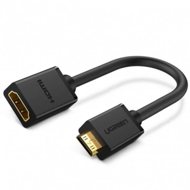 Кабель HDMI Ugreen Mini HDMI До HDMI HDMI Adapter Cable, 22 cm Black 20137