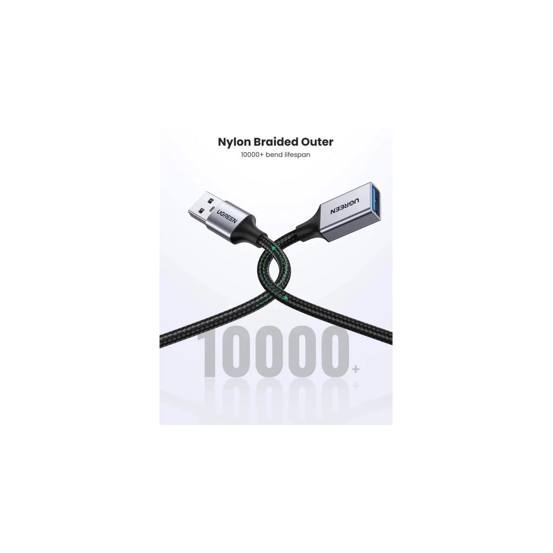 Подовжувач Ugreen US115 USB-A - USB 3.0 OTG, 0.5m Gray 10494 Подовжувач Ugreen US115 USB-A - USB 3.0 OTG, 0.5m Gray 10494