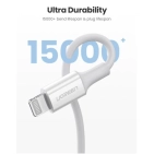 Кабель цифровий Ugreen US171 USB-C to Lightning Cable, 0.25 m White 60746 Кабель цифровий Ugreen US171 USB-C to Lightning Cable, 0.25 m White 60746