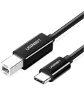 Кабель цифровий Ugreen US241 USB Type-C - USB Type-B, 1 m Black 80811