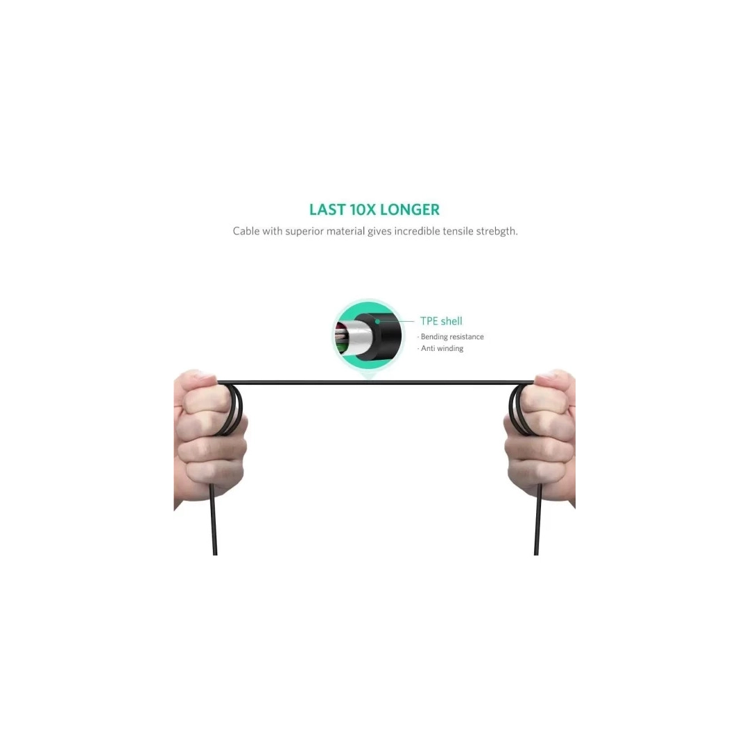 Кабель цифровий Ugreen US241 USB Type-C - USB Type-B, 1 m Black 80811 Кабель цифровий Ugreen US241 USB Type-C - USB Type-B, 1 m Black 80811