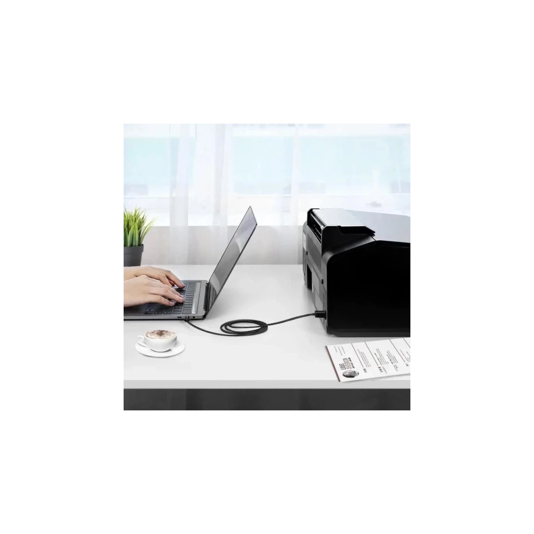 Кабель цифровий Ugreen US241 USB Type-C - USB Type-B, 1 m Black 80811 Кабель цифровий Ugreen US241 USB Type-C - USB Type-B, 1 m Black 80811