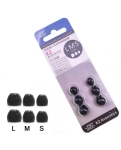 Амбушюри Knowledge Zenith Silicone eartips Black (3 pairs)