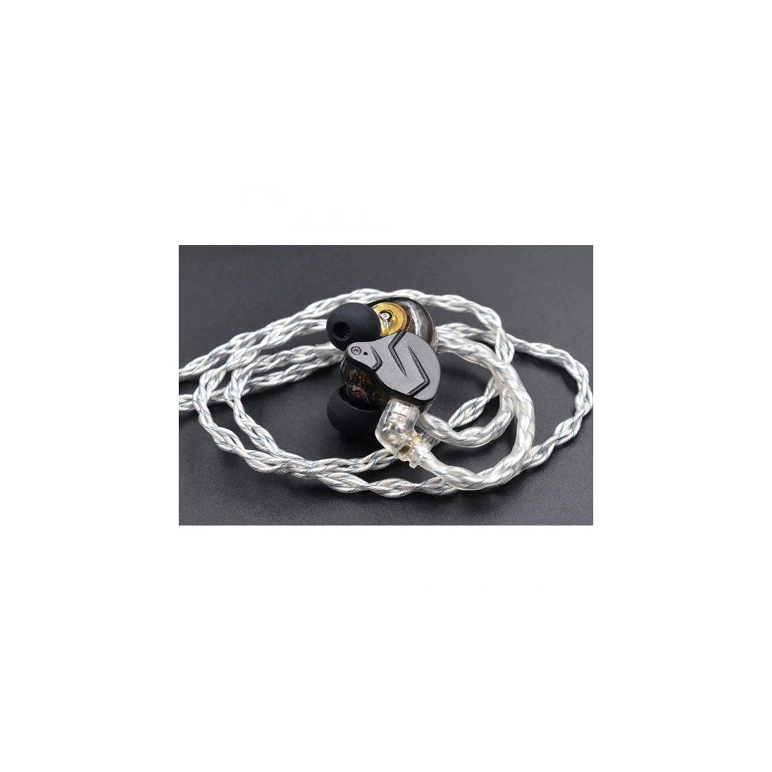 Кабель для навушників Knowledge Zenith Silver&Blue Cable 2pin (C) 90-8 Кабель для навушників Knowledge Zenith Silver&Blue Cable 2pin (C) 90-8