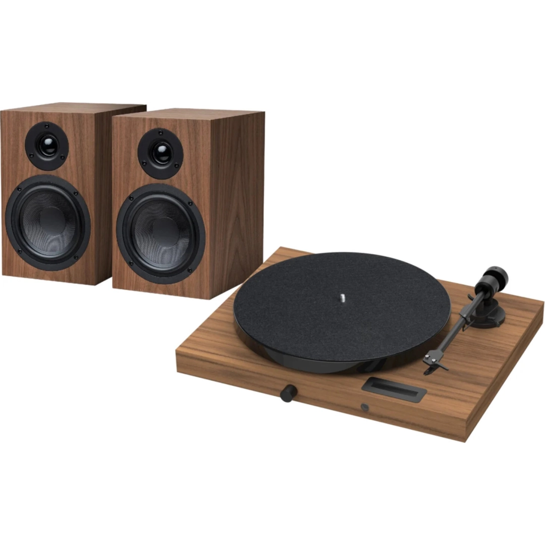 Віліловий програвач з колонками Pro-Ject Set Jukebox E1 + Speaker Box 5 Walnut Віліловий програвач з колонками Pro-Ject Set Jukebox E1 + Speaker Box 5 Walnut