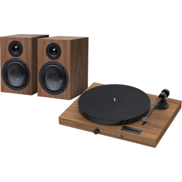 Віліловий програвач з колонками Pro-Ject Set Jukebox E1 + Speaker Box 5 Walnut