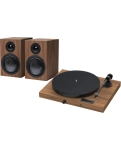 Віліловий програвач з колонками Pro-Ject Set Jukebox E1 + Speaker Box 5 Walnut