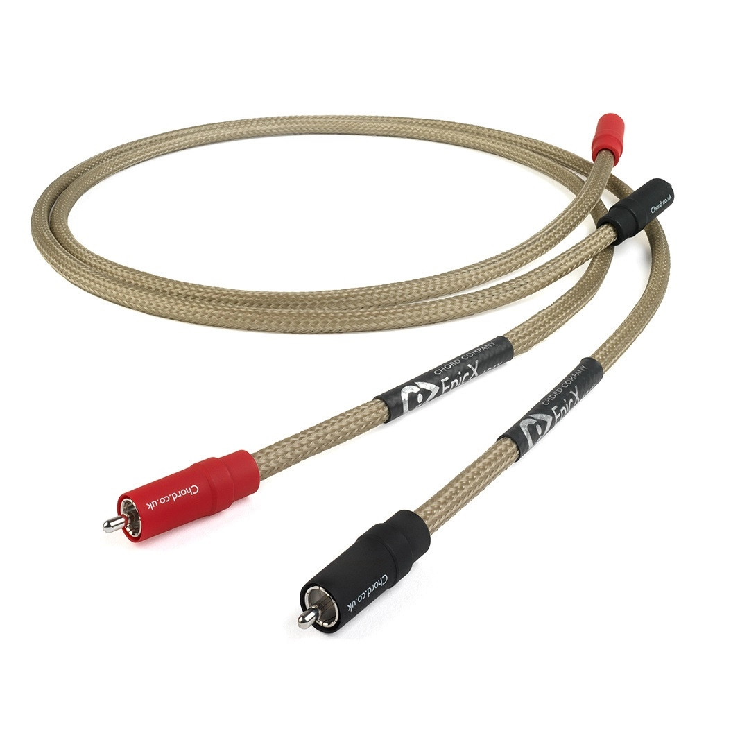 Аудіокабель Chord EpicX 2RCA to 2RCA Turntable (with fly lead) 1.2m