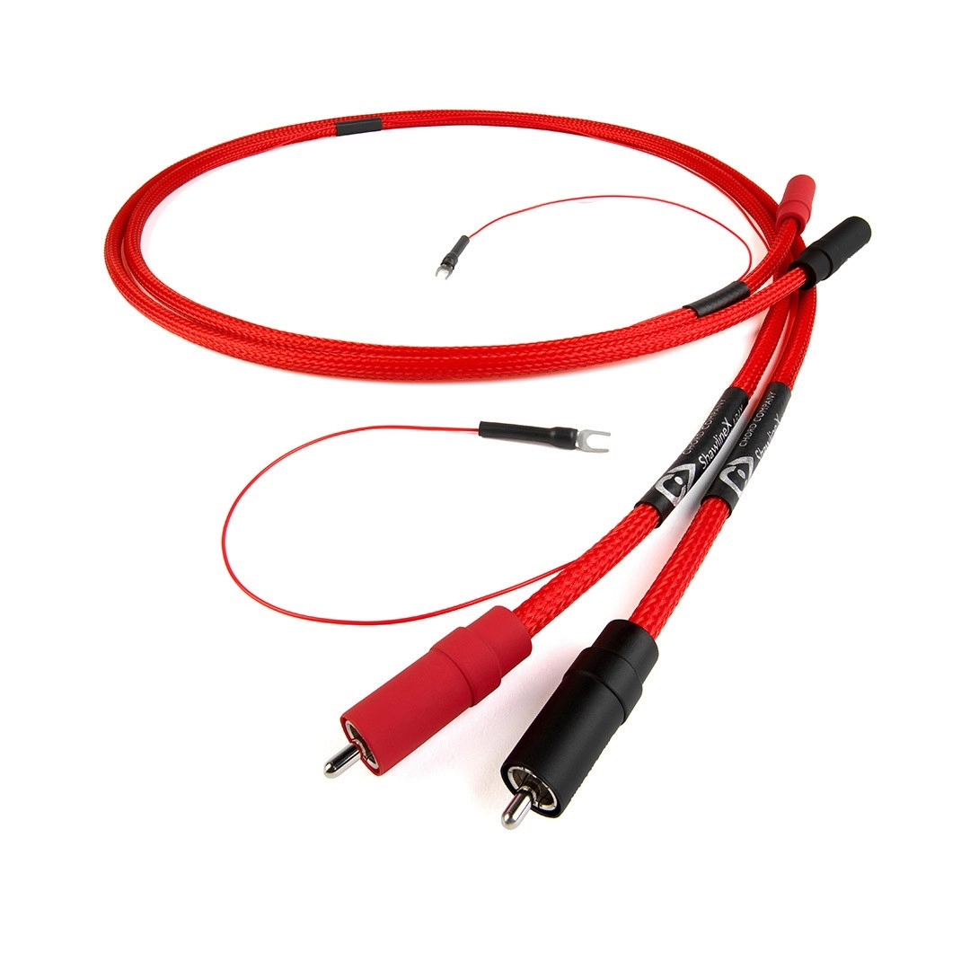 Audio cable Chord ShawlineX 2RCA to 2RCA Turntable (with fly lead) 1.2m
