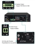 DSPPA MP60UB – це міні-цифровий підсилювач 60Вт Class D, висотою 1,5U з USB/FM та Bluetooth