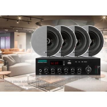 DSPPA MP60UB – це міні-цифровий підсилювач 60Вт Class D, висотою 1,5U з USB/FM та Bluetooth