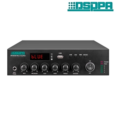 DSPPA MP250UB - це міні-цифровий підсилювач мікшера 250Вт Class D висотою 1,5U з USB/FM/Bluetooth