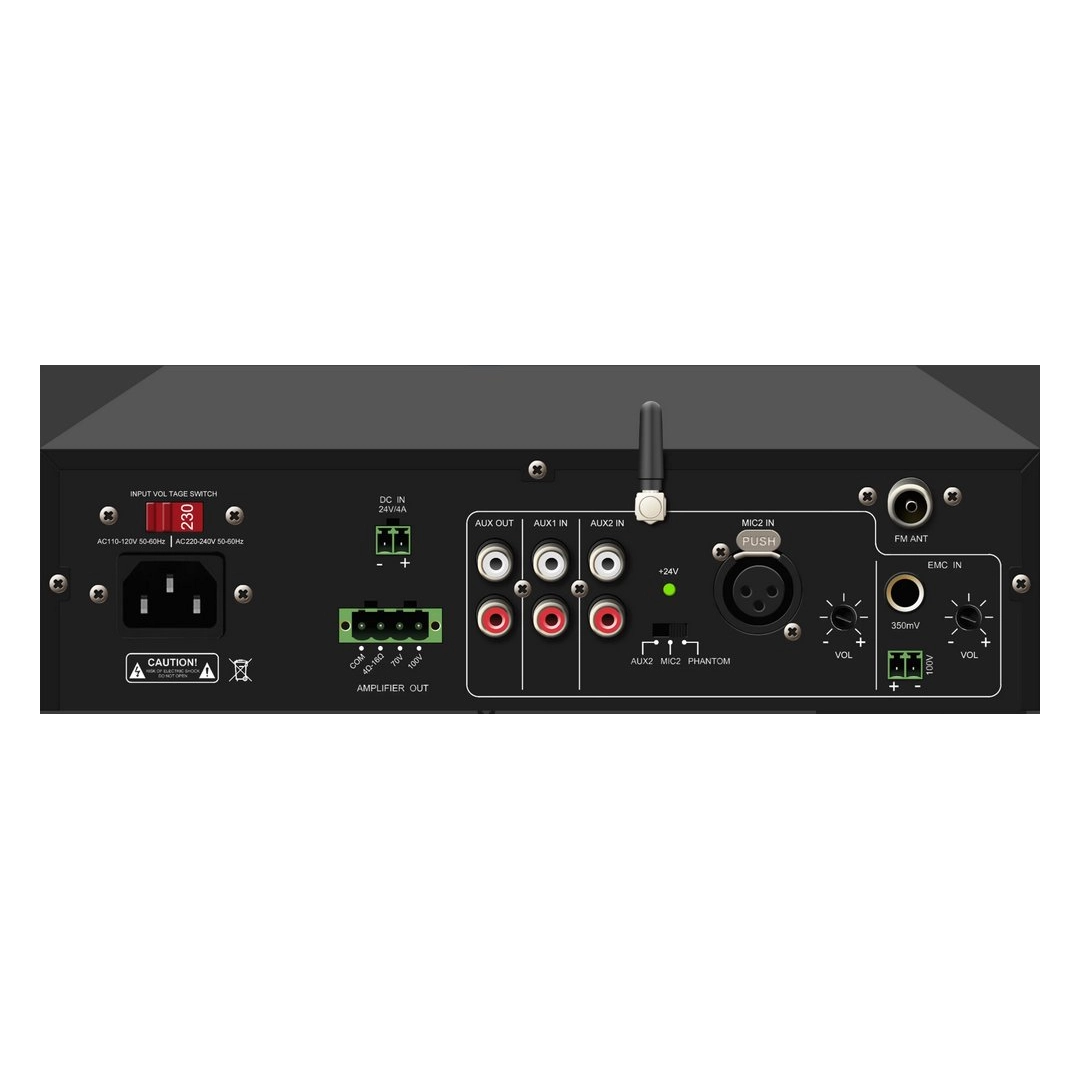 DSPPA MP250UB - це міні-цифровий підсилювач мікшера 250Вт Class D висотою 1,5U з USB/FM/Bluetooth DSPPA MP250UB - це міні-цифровий підсилювач мікшера 250Вт Class D висотою 1,5U з USB/FM/Bluetooth