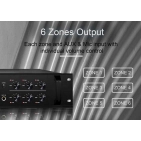 DSPPA MP1010U 350Вт 6-зонний підсилювач з USB/SD/FM/Bluetooth