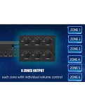 DSPPA DMA6350U 350W 6-Zone Digital Mixer Amplifier with Remote Paging Station