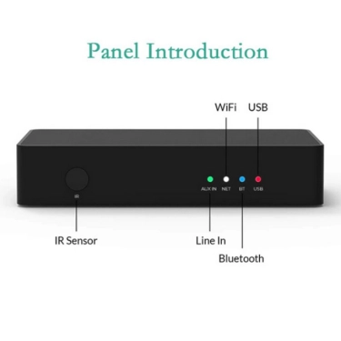 DSPPA DW01 Медіаплеєр інтелектуальний підсилювач потокового аудіо Wi-Fi з Bluetooth